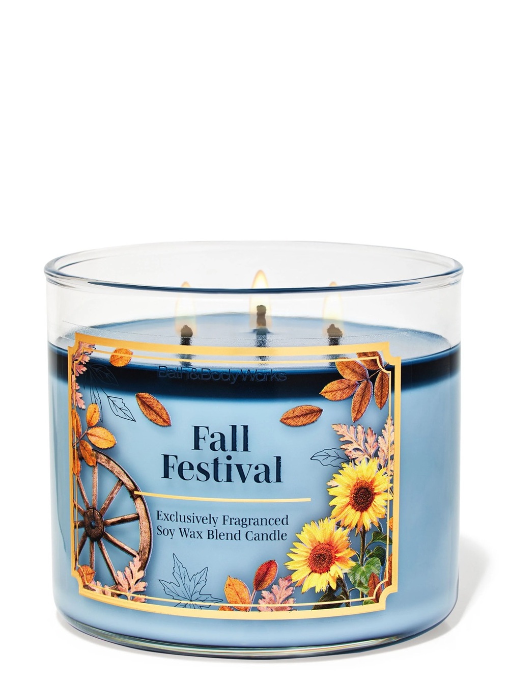Bath & Body Works Fall Festival 3-Wick Candle New